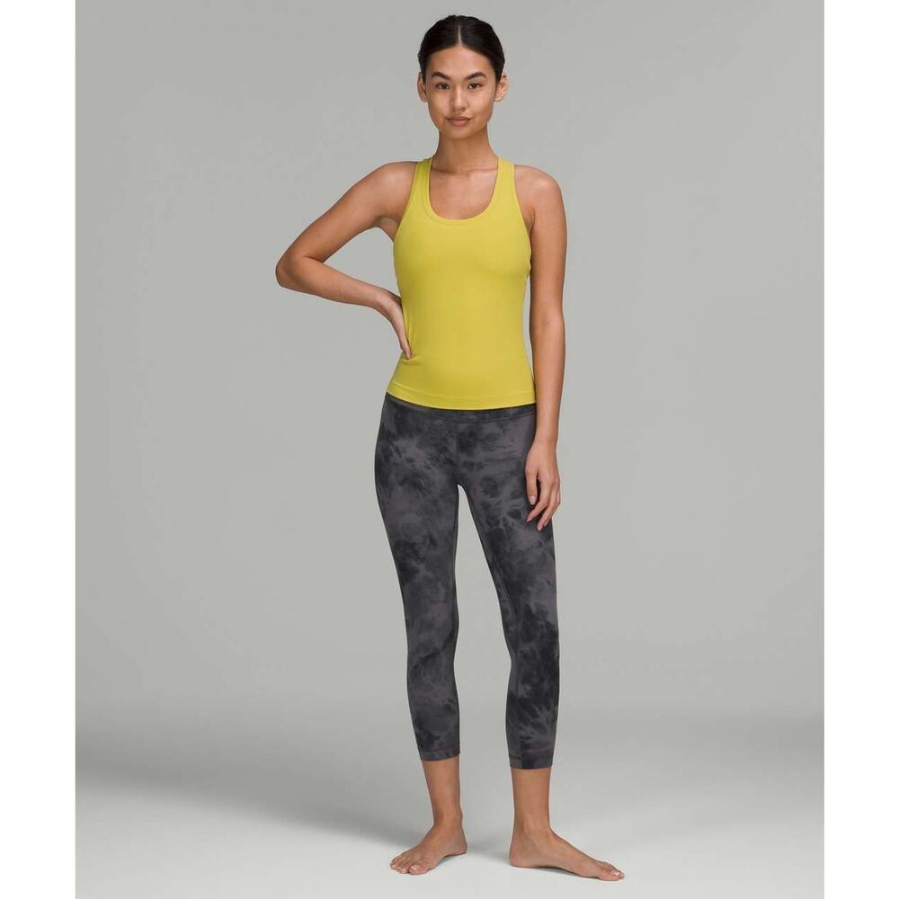 Lululemon Align High-Rise Crop 23" Diamond Dye Pitch Grey Graphite Grey Size 10